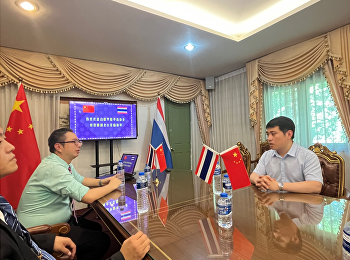 2023年6月27日，白俄罗斯华商协会副会长刘哲源带队来我校考察，我校教育中心副主任李航在河畔会议室热情接待并座谈