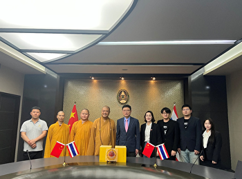 2024年4月3日，中国佛教协会副会长宽严法师一行来我校交流访问